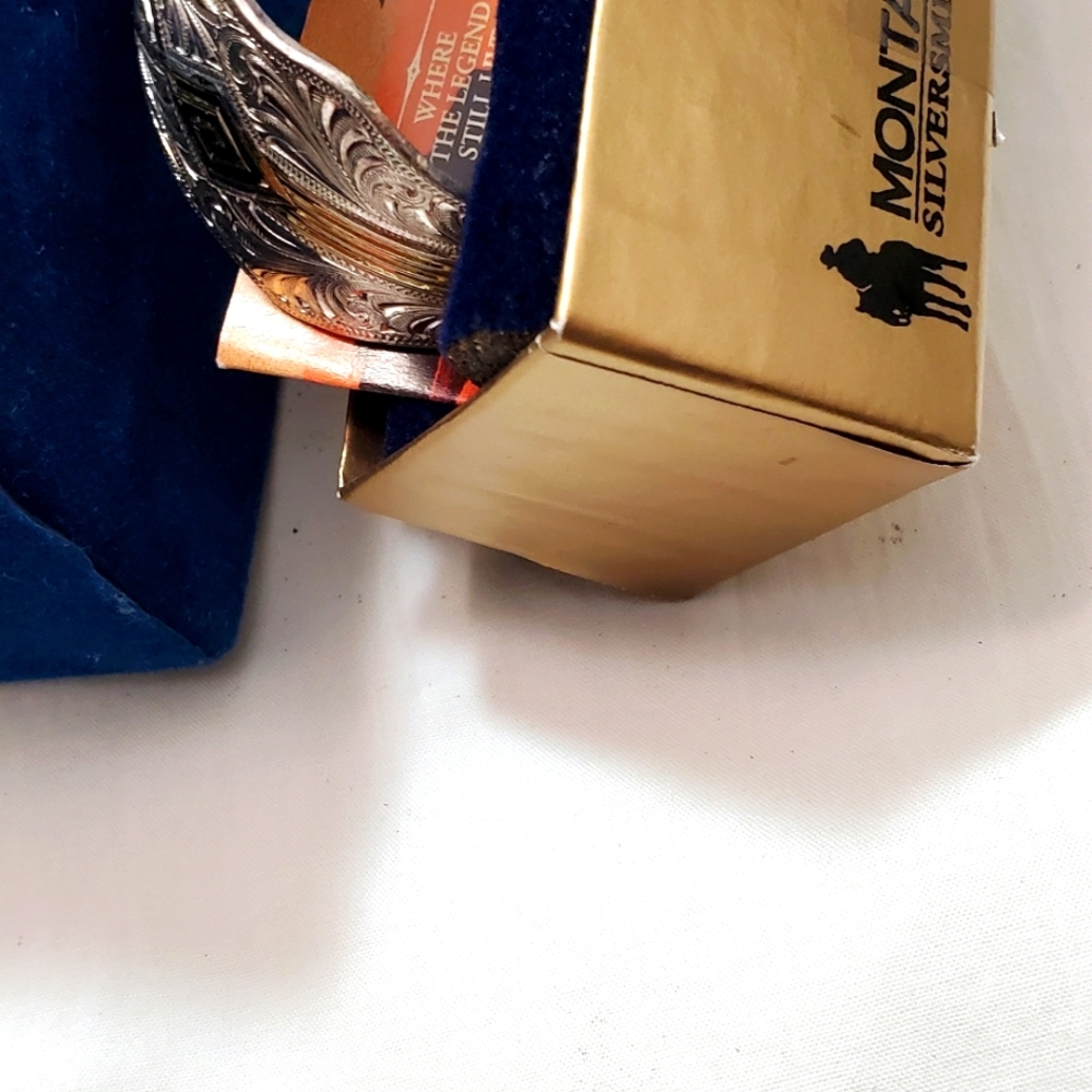 Gold & Silver Cuff 2 Tone Montana Silversmiths Original Velvet Box/Docs - Picture 7 of 13